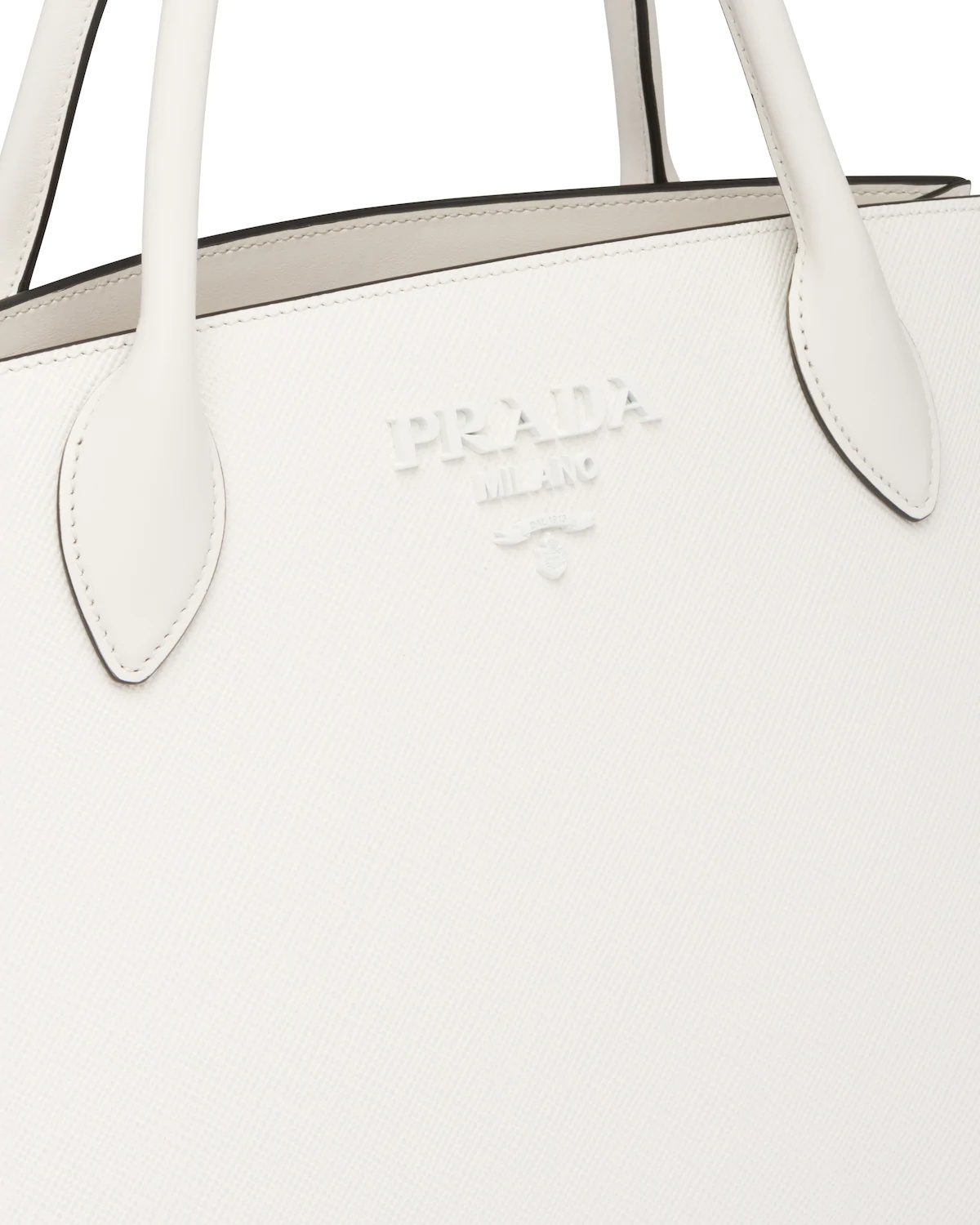 Medium Saffiano leather Prada Monochrome bag - 6