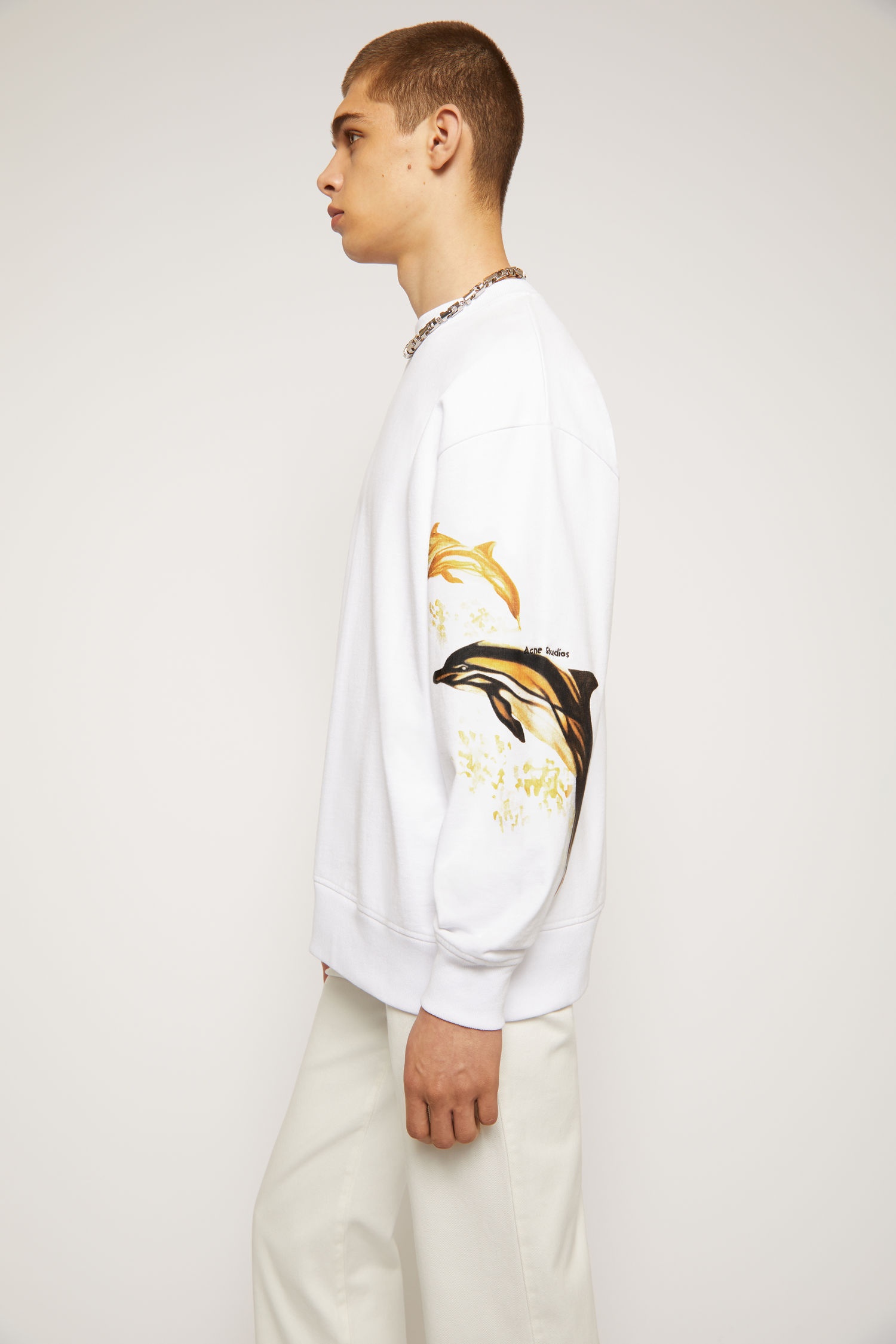 Dolphin print t-shirt optic white - 3