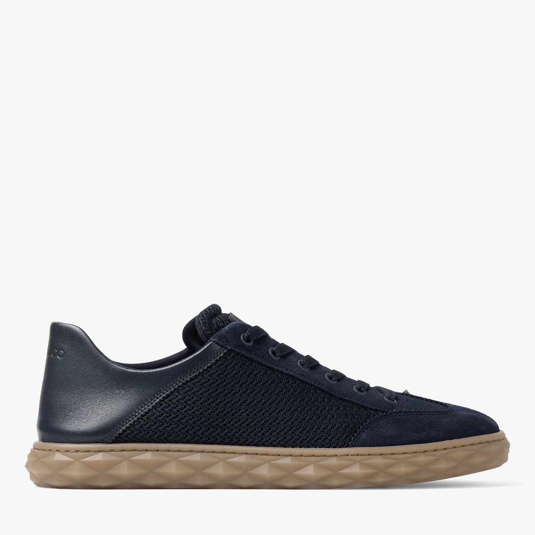 Diamond Flex M Midnight Mix Leather Mix and Textured Air Mesh Low Top Trainers - 1