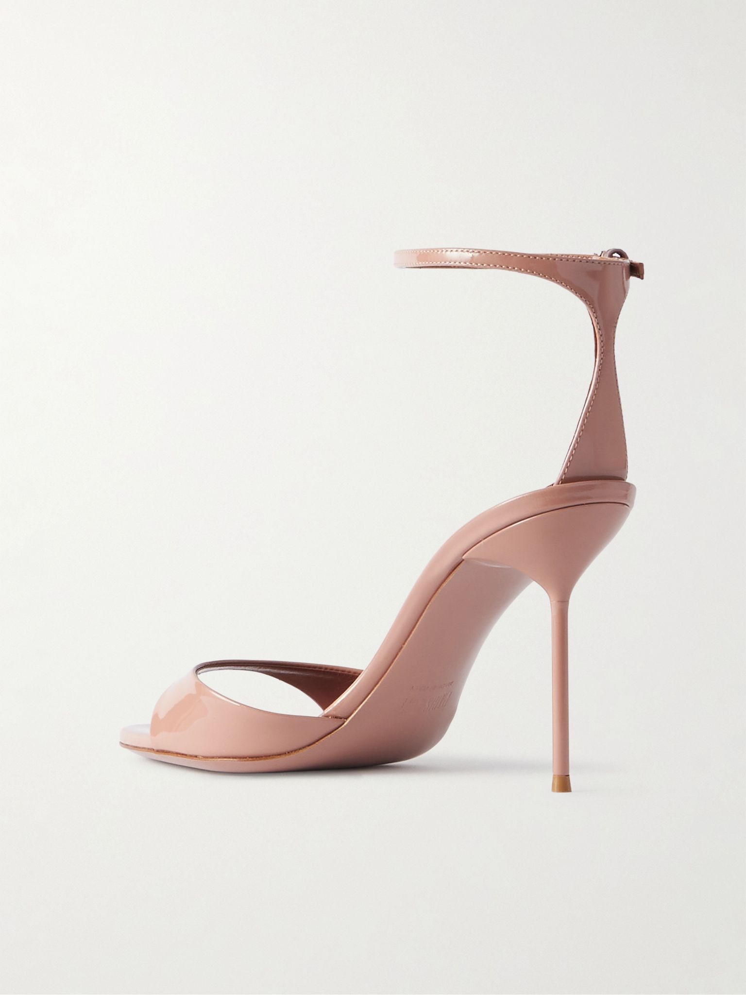 Lidia patent-leather sandals Antique rose - 3