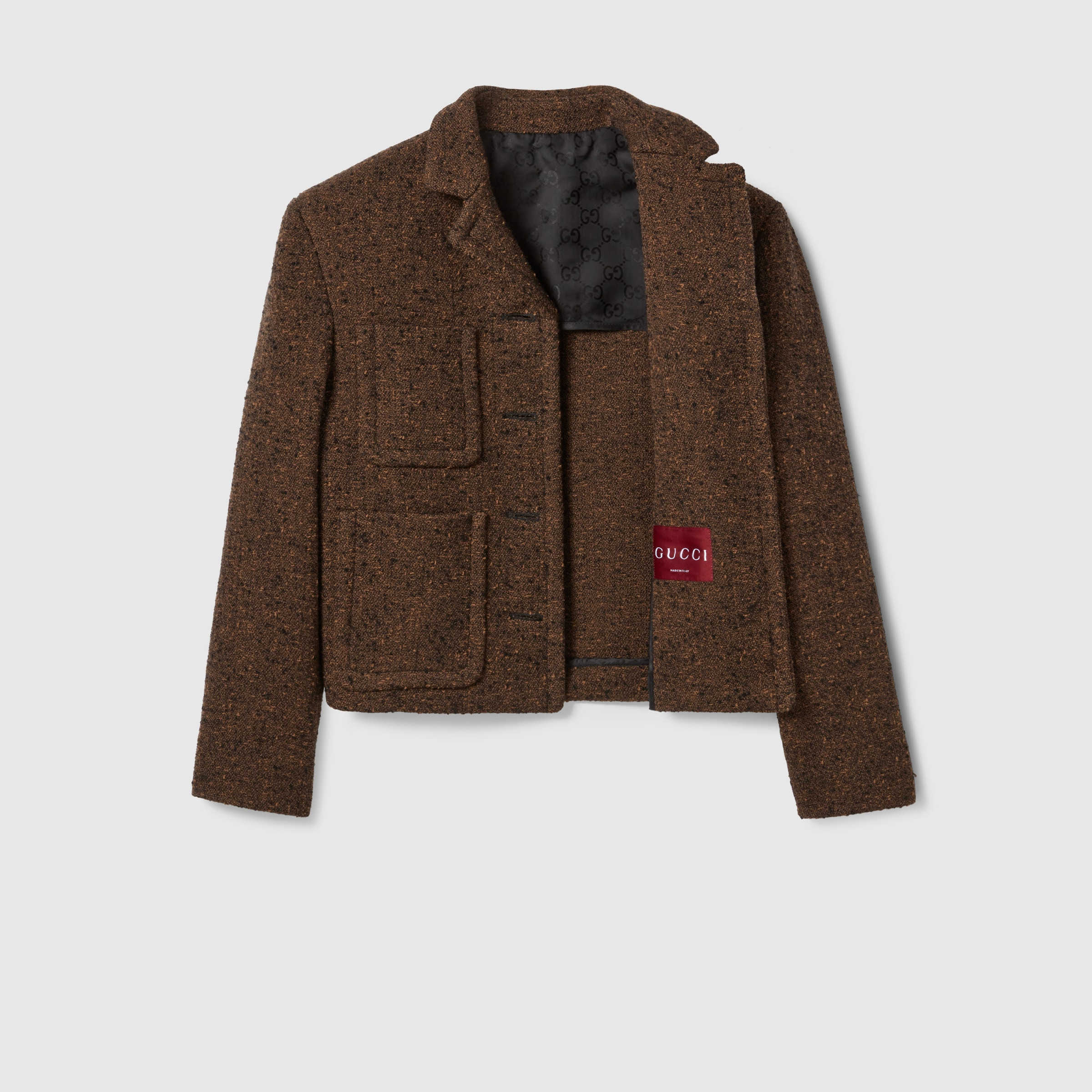 Seeded wool jacket - 7