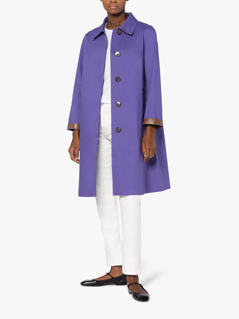 Mackintosh BANTON PURPLE BONDED COTTON COAT outlook