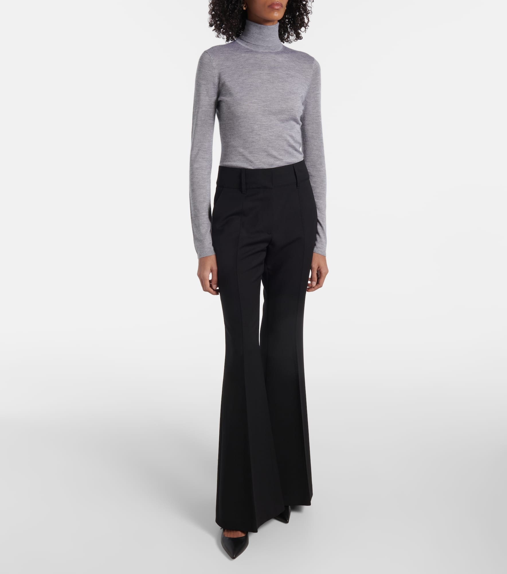 Costa cashmere and silk turtleneck top - 2