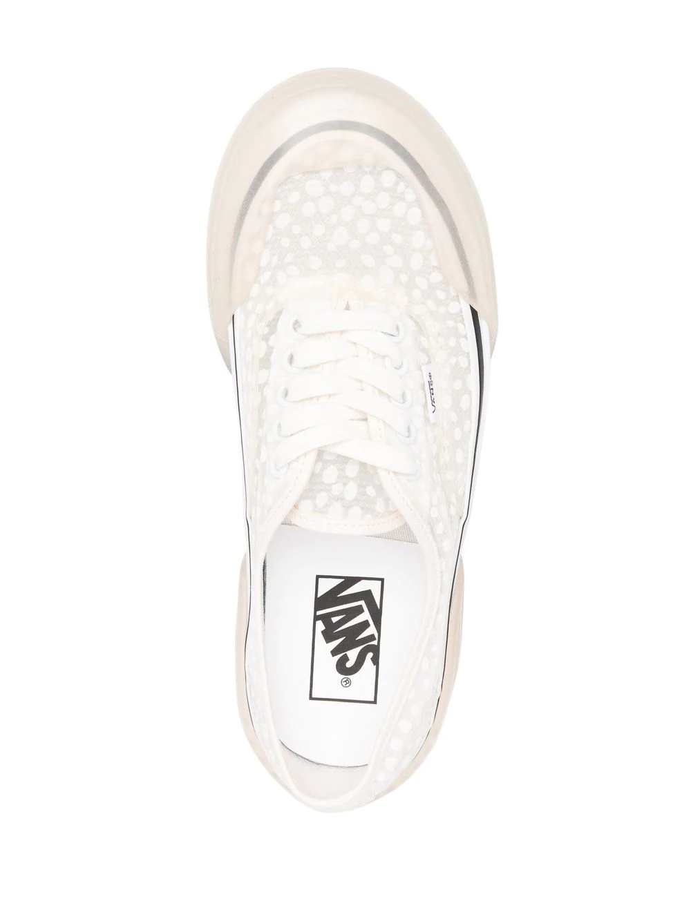 chunky logo-patch lace-up sneakers - 4