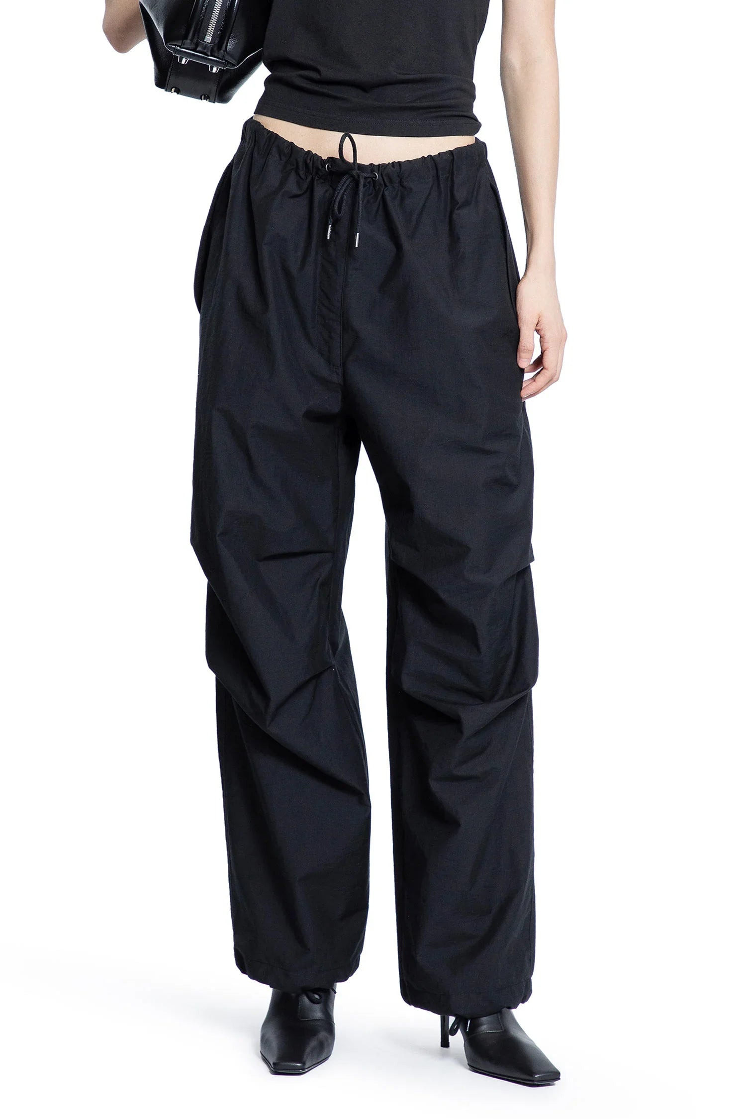 Crinkled-Cotton-Nylon-Baggy-Trousers - 5