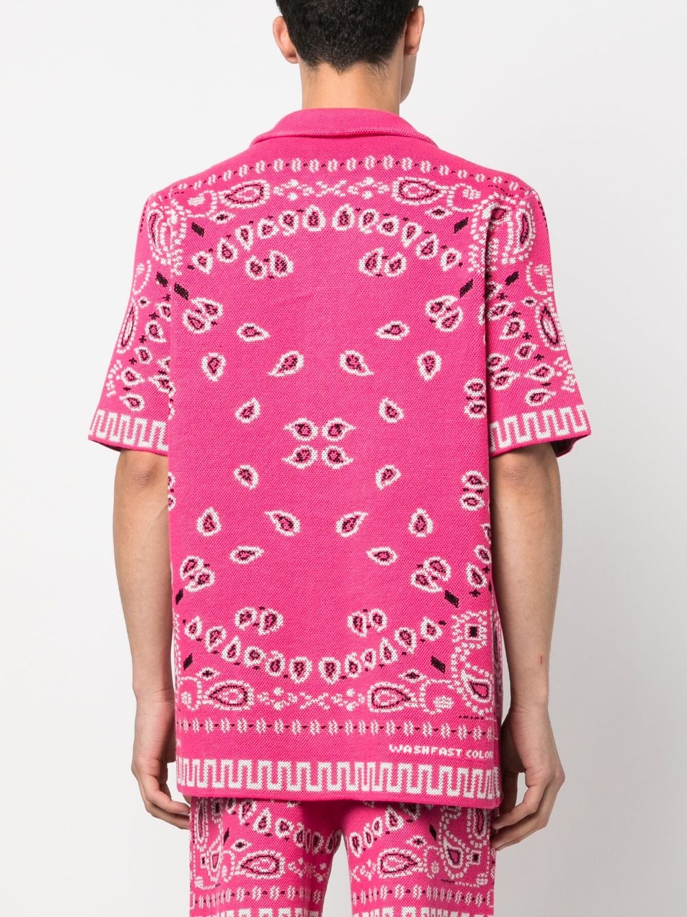 Bandana print short-sleeve shirt - 4
