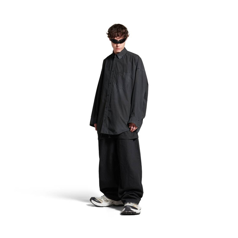 BALENCIAGA Balenciaga Cocoon Shirt Large Fit in Black outlook