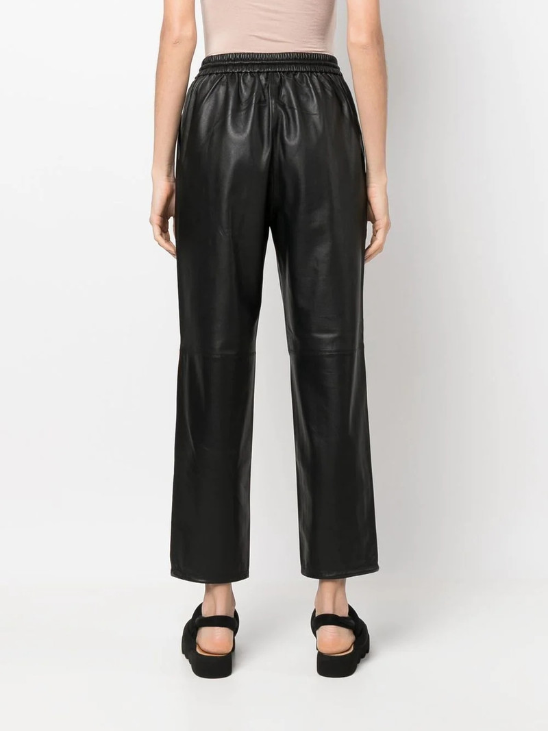 straight-leg lambskin trousers 4