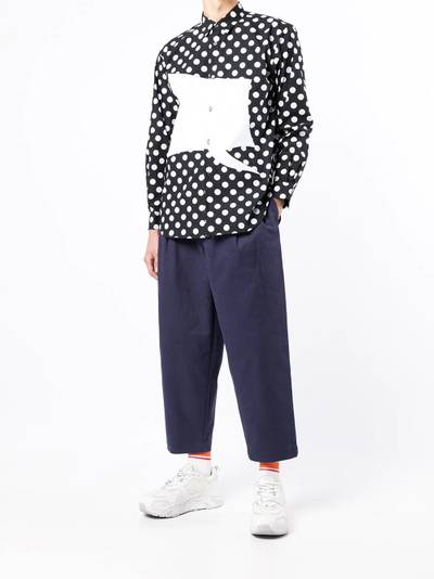 Comme des Garçons SHIRT pleated cropped trousers outlook