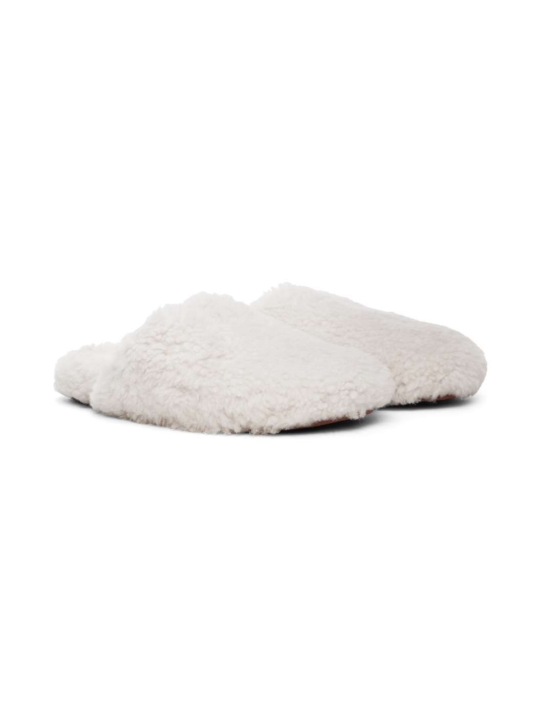 Off-White Merinos Curly Lamb Slippers - 4