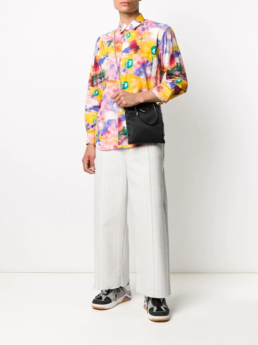 abstract graphic print shirt - 2