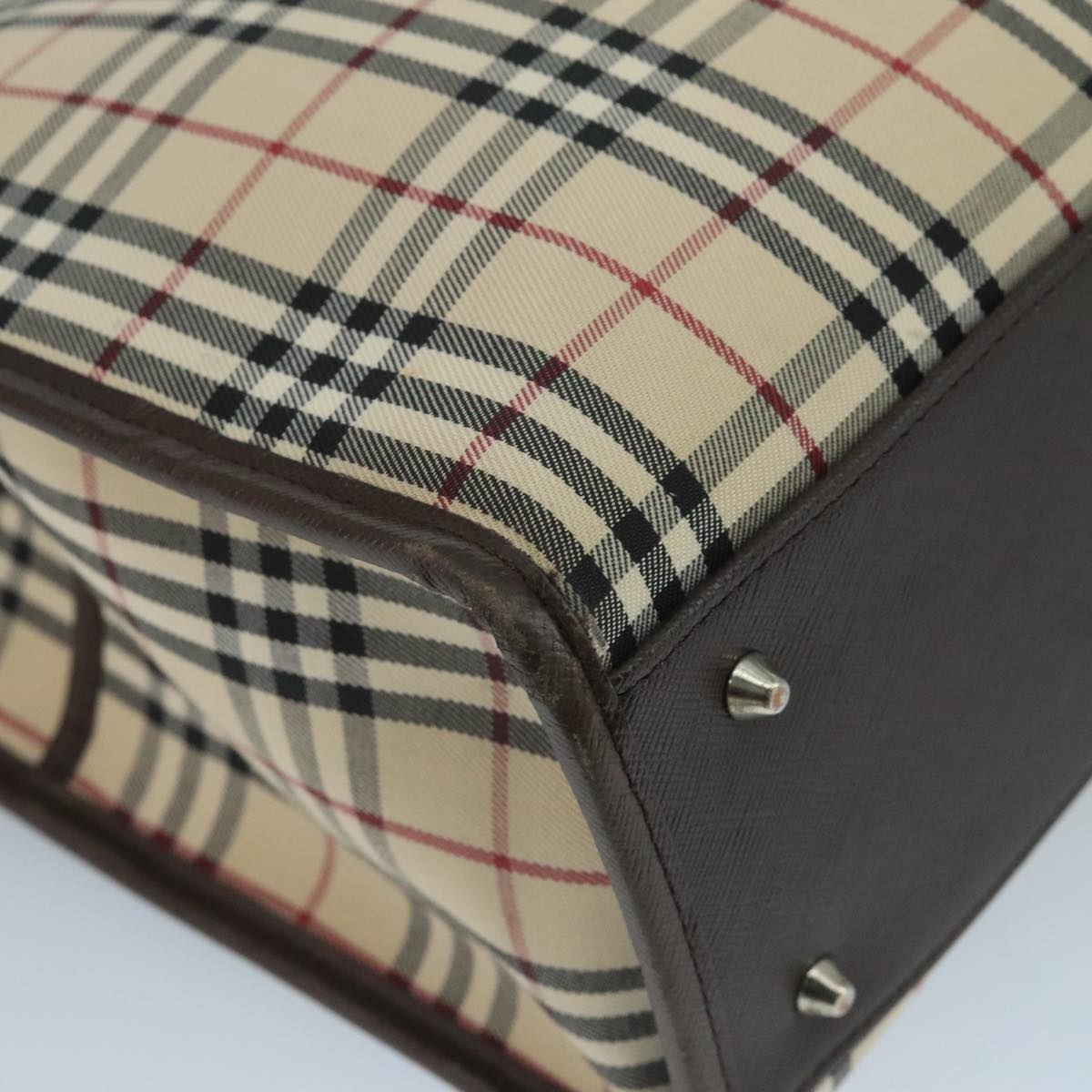Burberry Nova Check Tote Bag Canvas Beige - 11