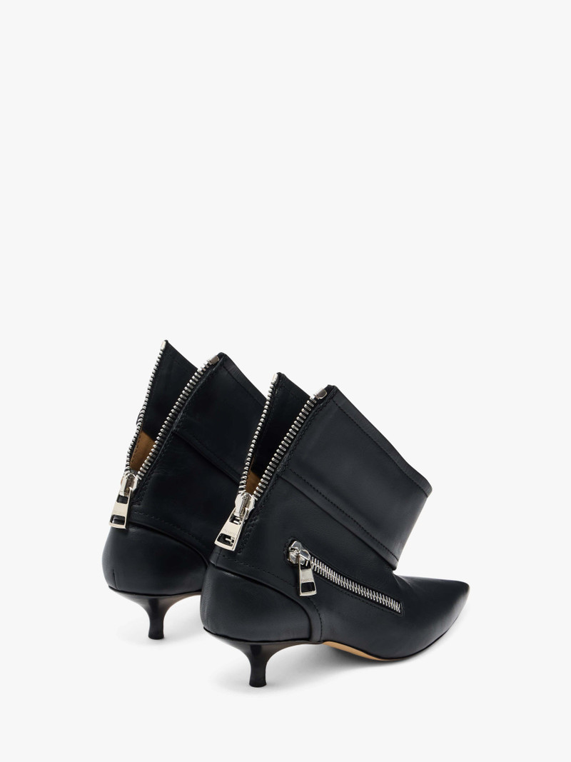 BIKER KITTEN HEEL - LEATHER ANKLE BOOT 3