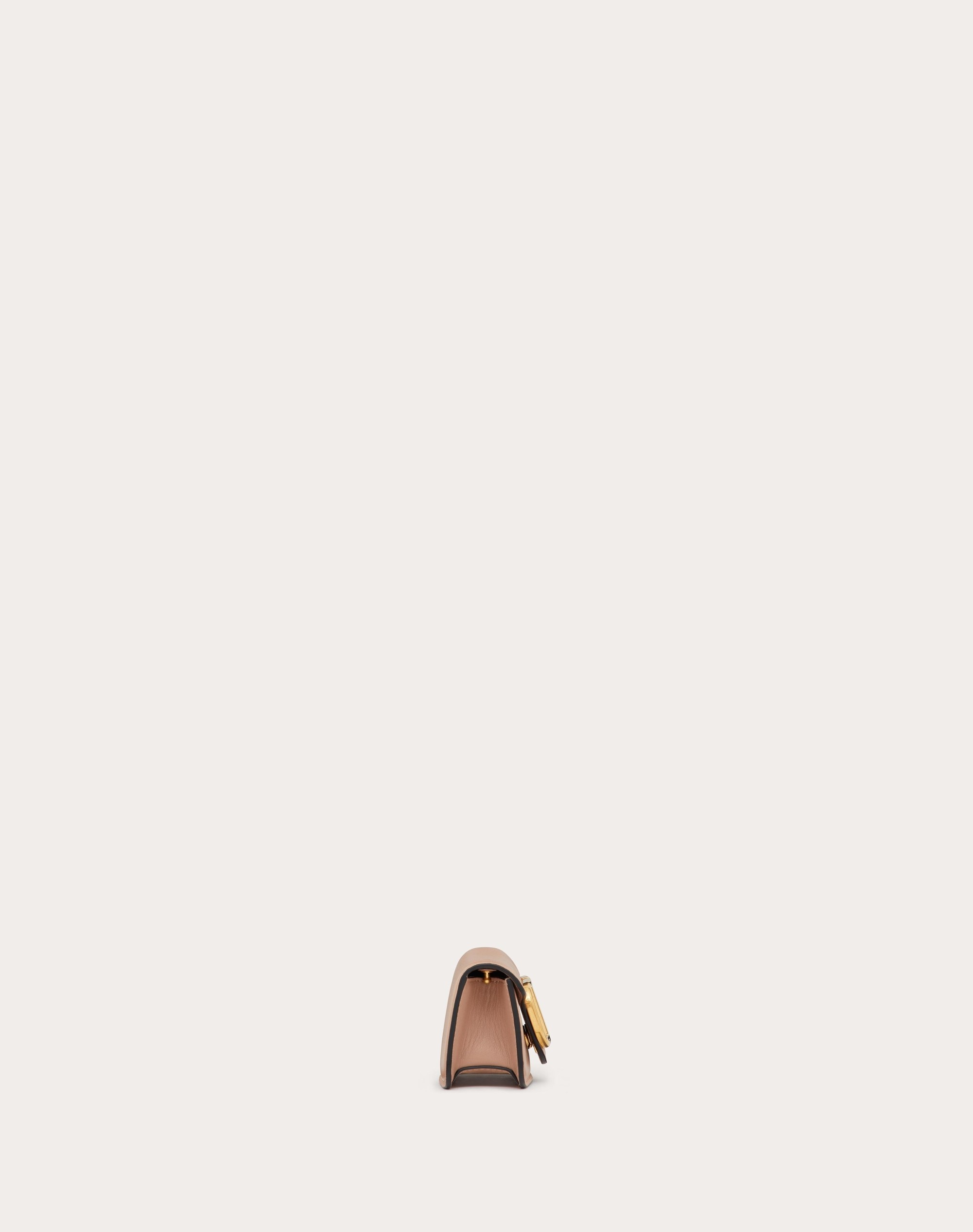 VALENTINO GARAVANI LOCÒ MICRO BAG IN CALFSKIN LEATHER WITH CHAIN - 4