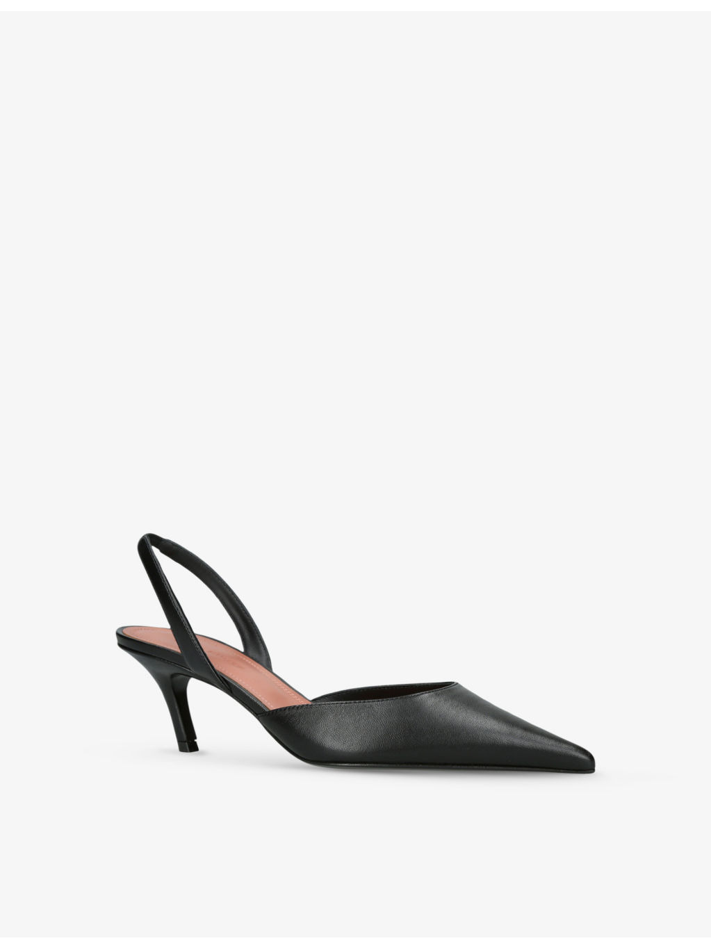 Sofia Sling-Back Heeled Leather Courts - 3