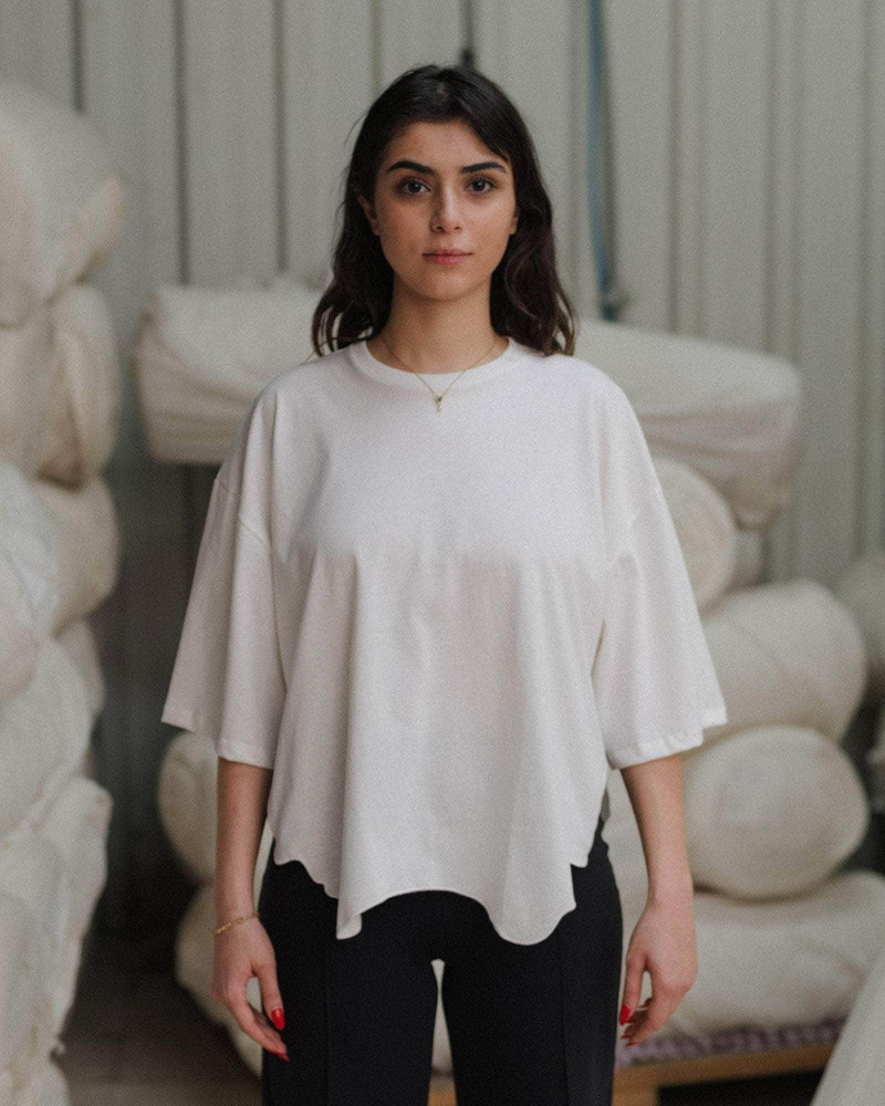 BASERANGE Veil Tee Shirt - Regenerative Cotton outlook