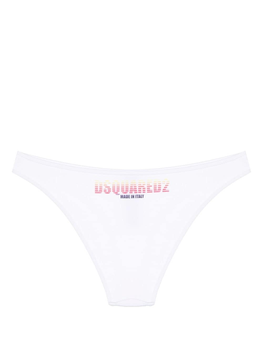 logo-print bikini bottom - 2