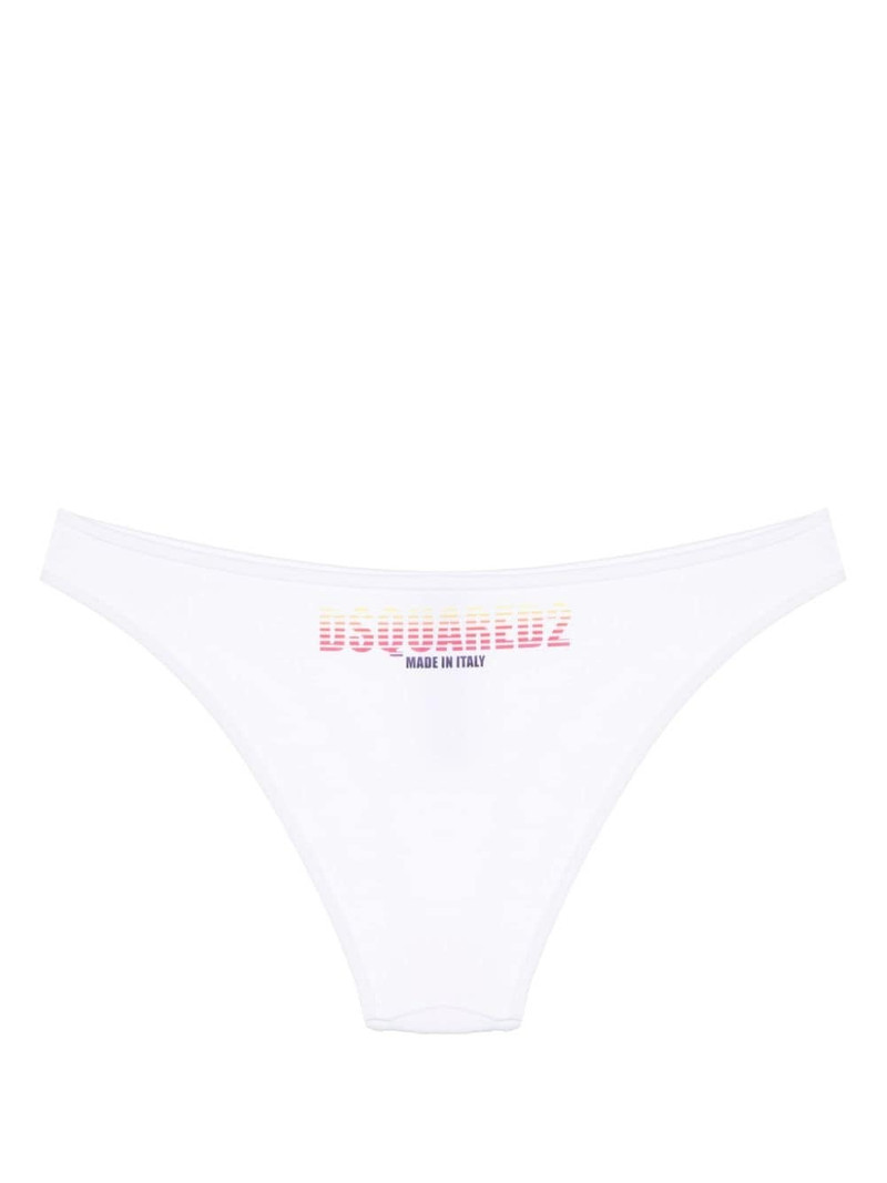 DSQUARED2 logo-print bikini bottom outlook