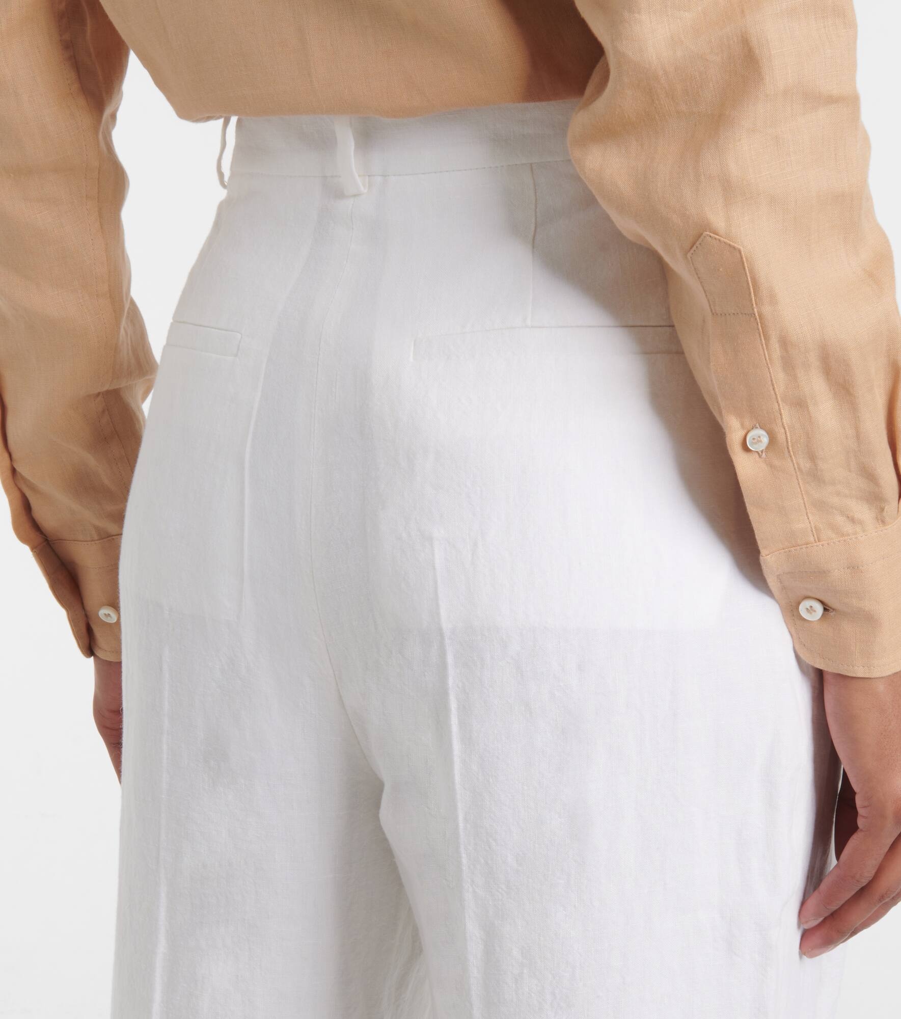 Gabrielle linen wide-leg pants - 5