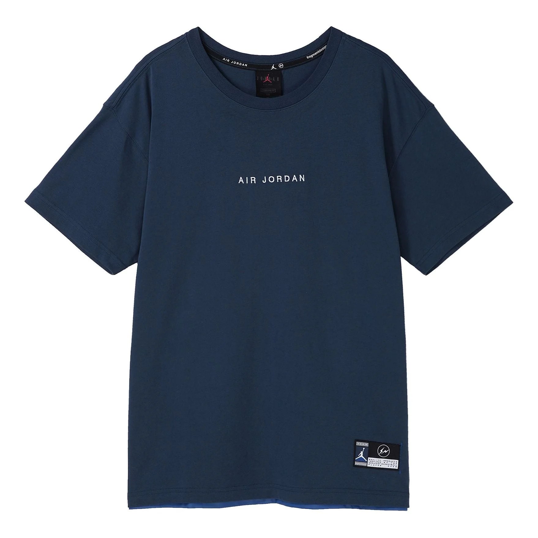 Air Jordan x Fragment Design FW Street Style Collaboration Cotton Logo s Men Blue DA2986-414 - 1