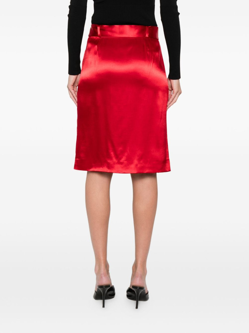 belted button-front midi skirt 4