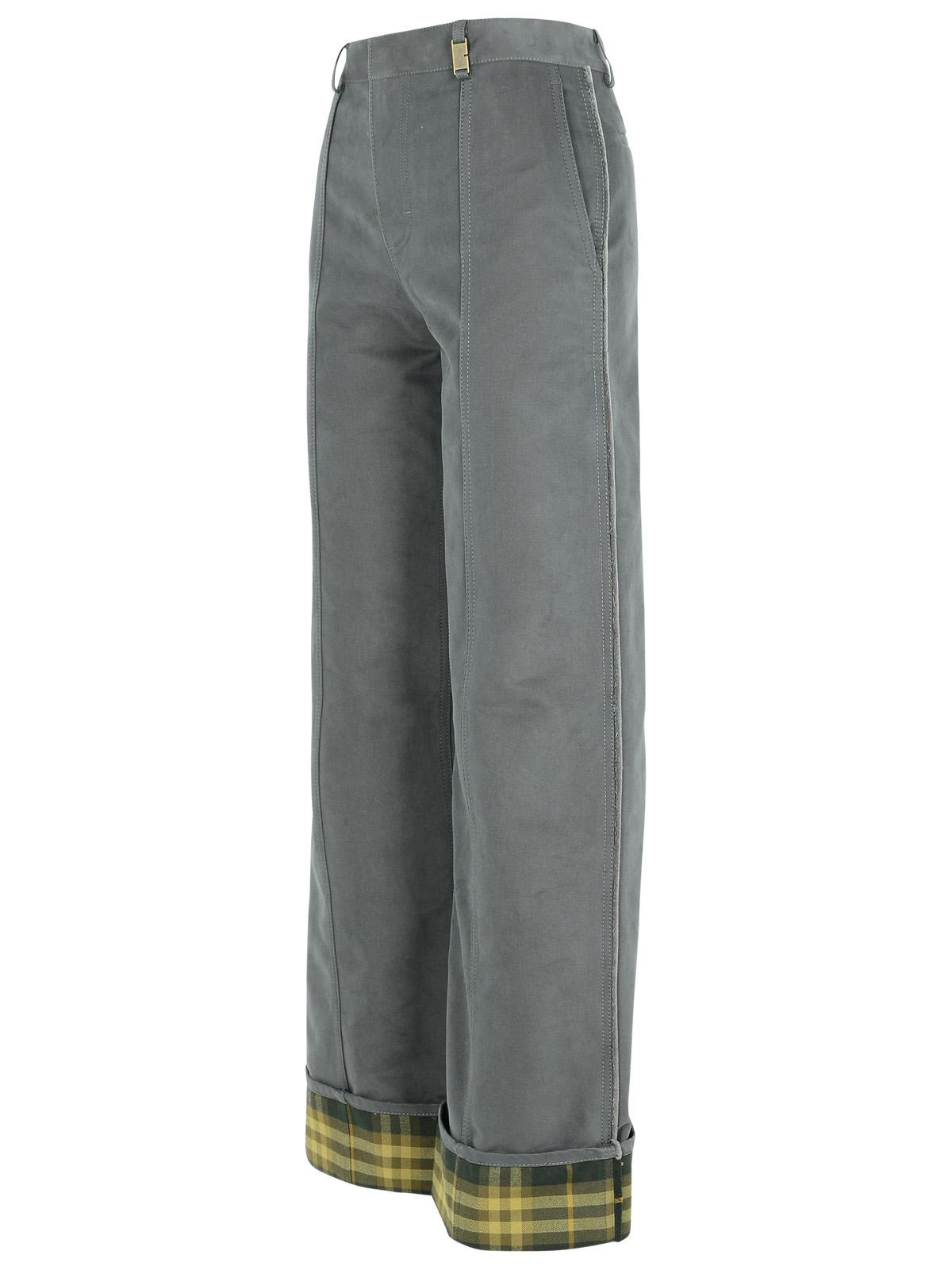 Burberry Grey Nylon Blend Trousers Women - 2