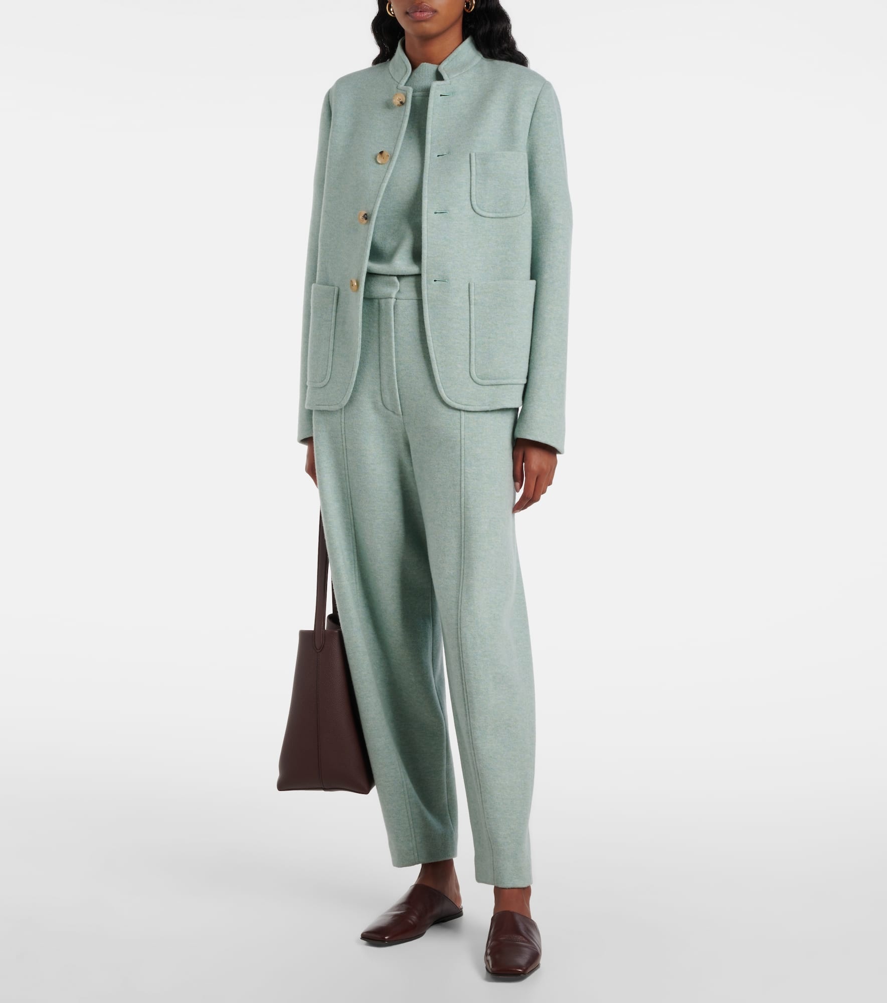 Mini Spagna cashmere-blend jacket - 2