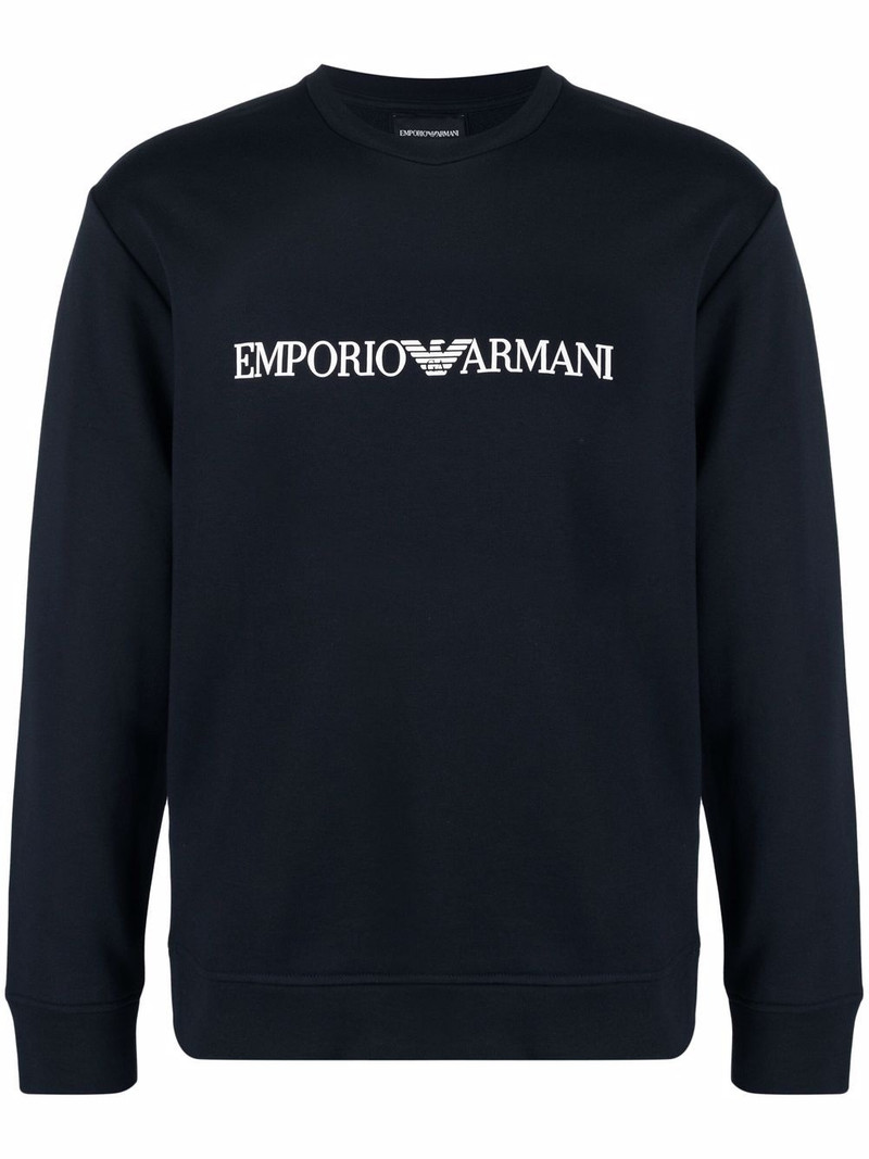 logo-print crew-neck sweatshirt 1