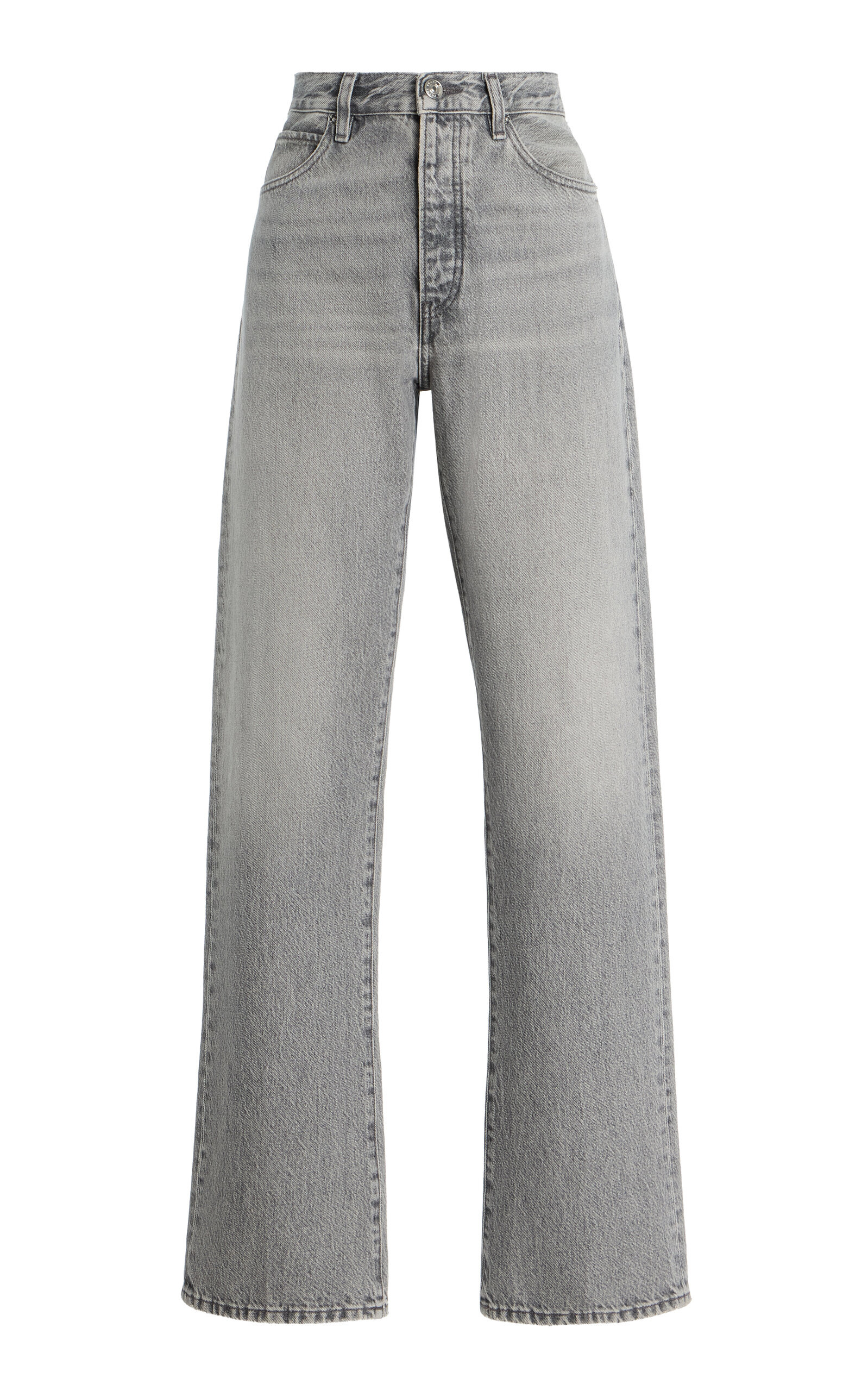 The Vertical Rigid High-Rise Straight-Leg Jeans grey - 1