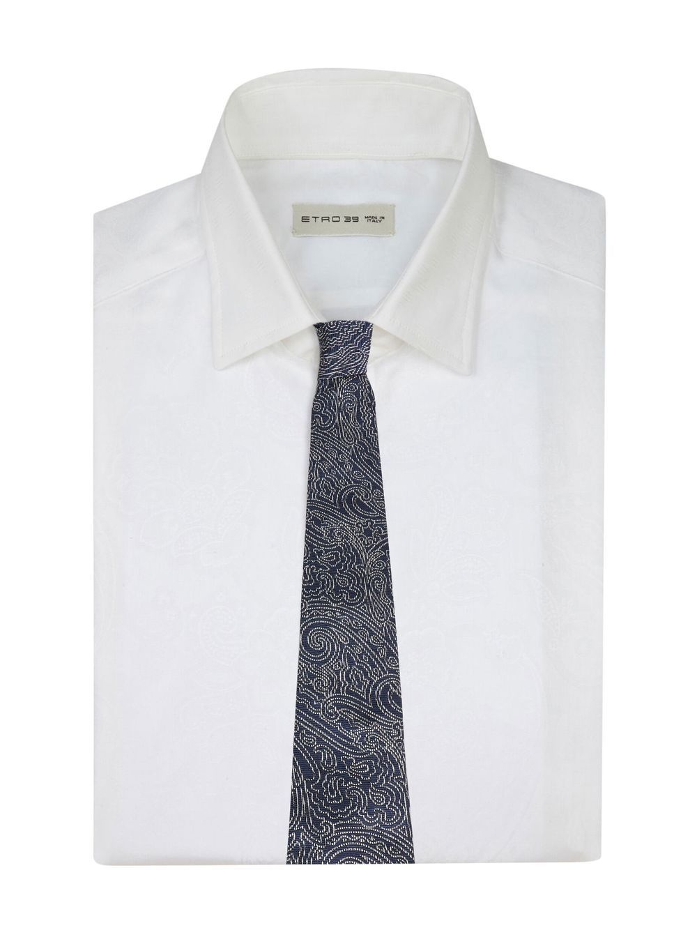 paisley-print silk tie - 3