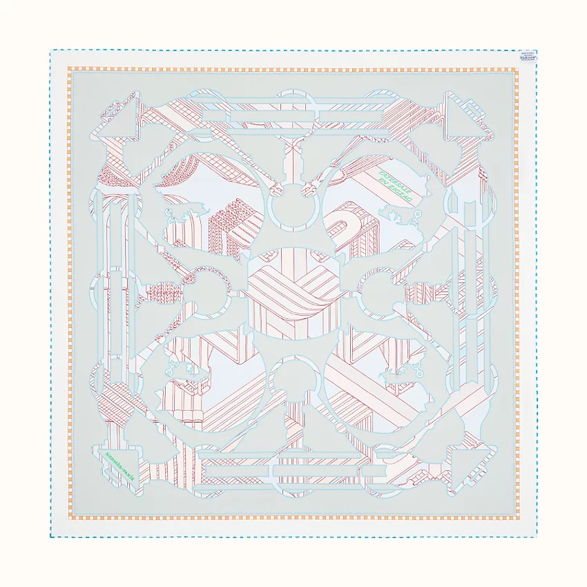 Tatersale en Zigzag double face scarf 90 - 5