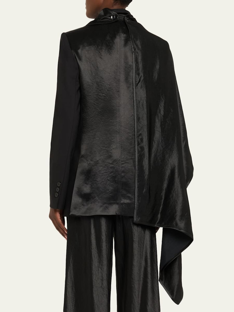 6397 Double-Breasted Cloak Blazer outlook