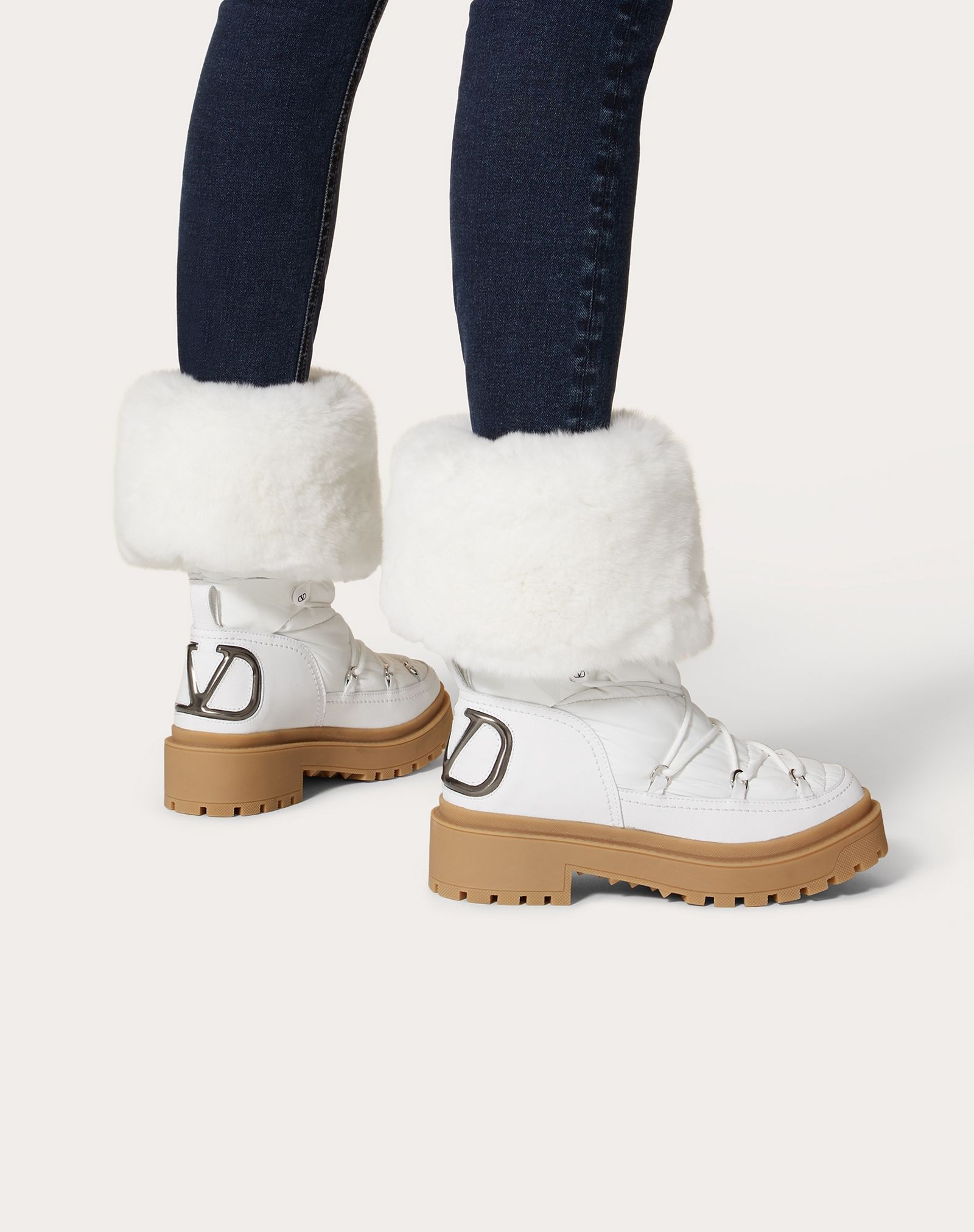 Trekkgirl Winter Boot in technical nylon and rabbit fur 40 mm - 6