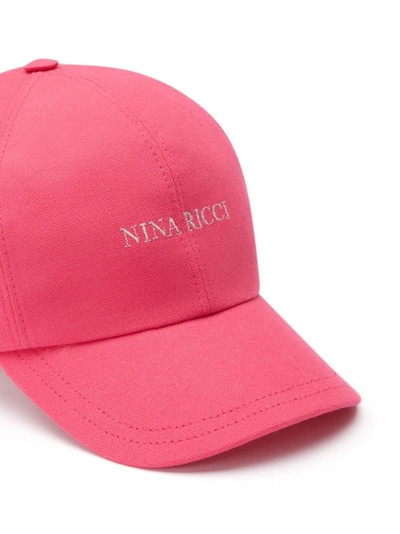 NINA RICCI logo-embroidered cotton baseball cap outlook