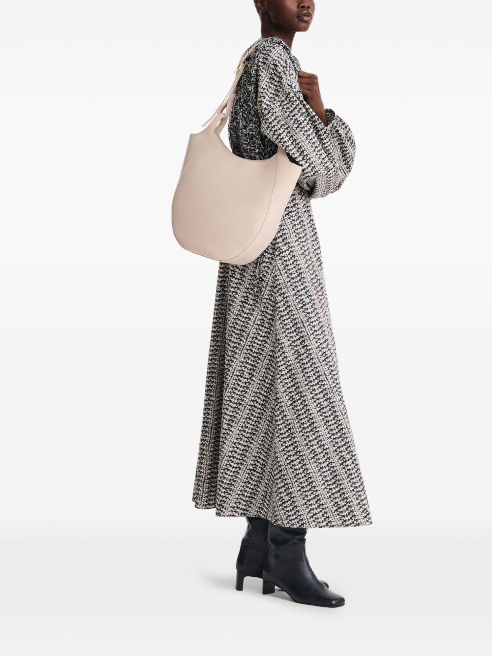 Le Foulonné Hobo L leather shoulder bag - 2