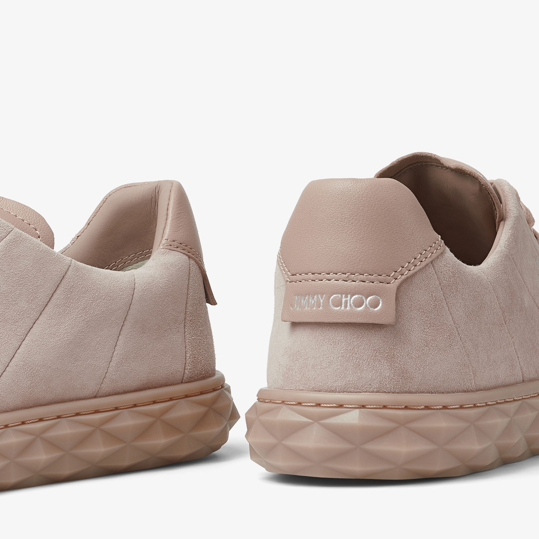 Diamond Light/F
Ballet Pink Suede and Nappa Low-Top Trainers - 5