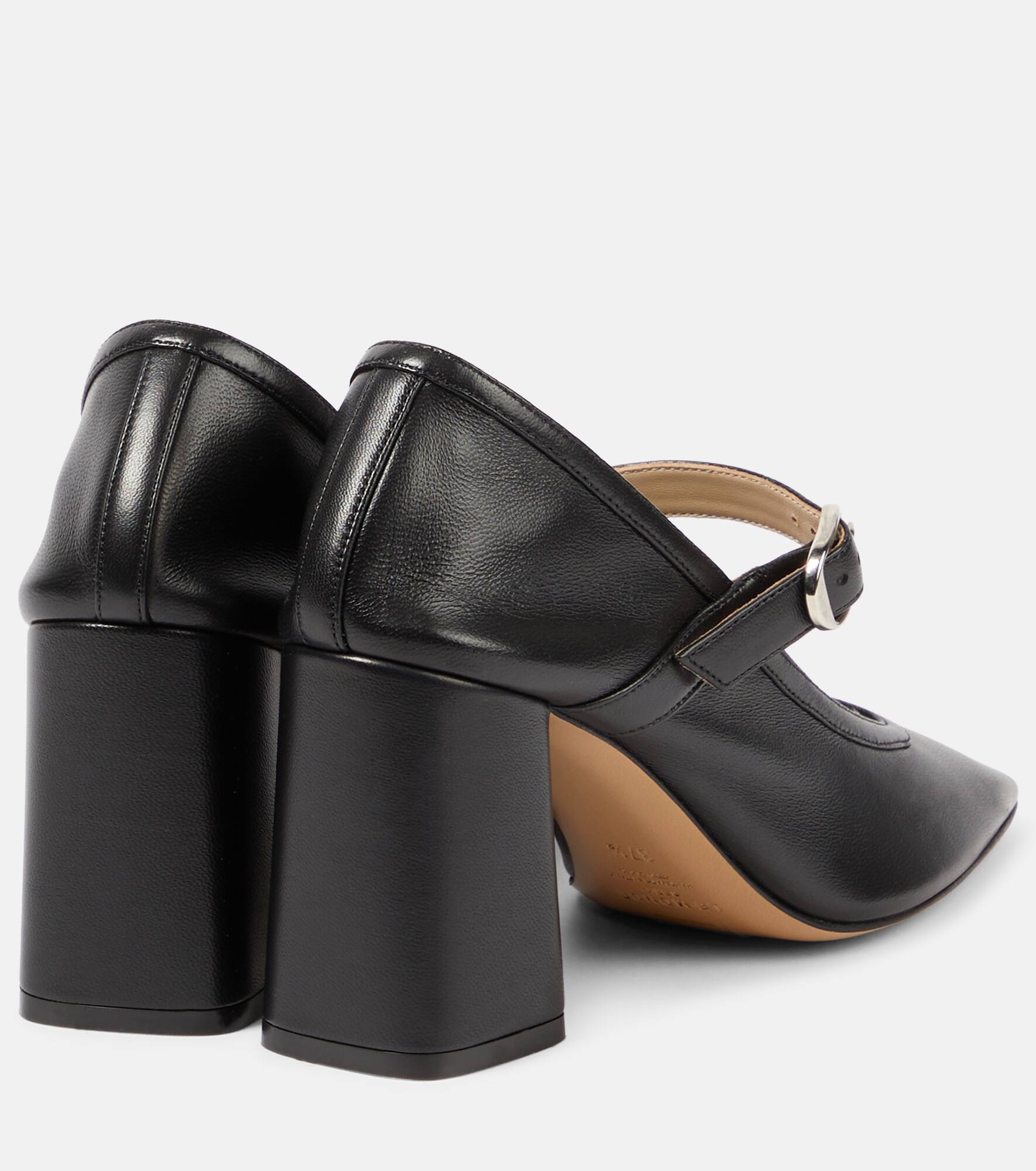 Leather Mary Jane pumps - 3
