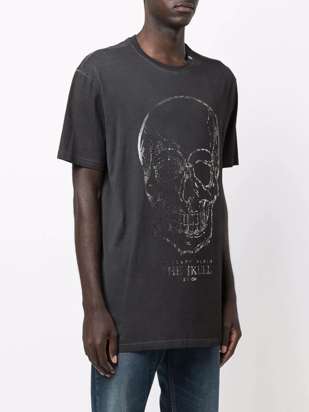 crystal skull cotton T-shirt - 4