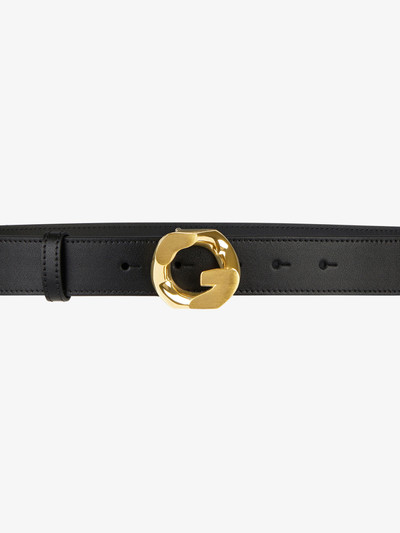 Givenchy BELT IN LEATHER WITH G-CHAIN BUCKLE outlook