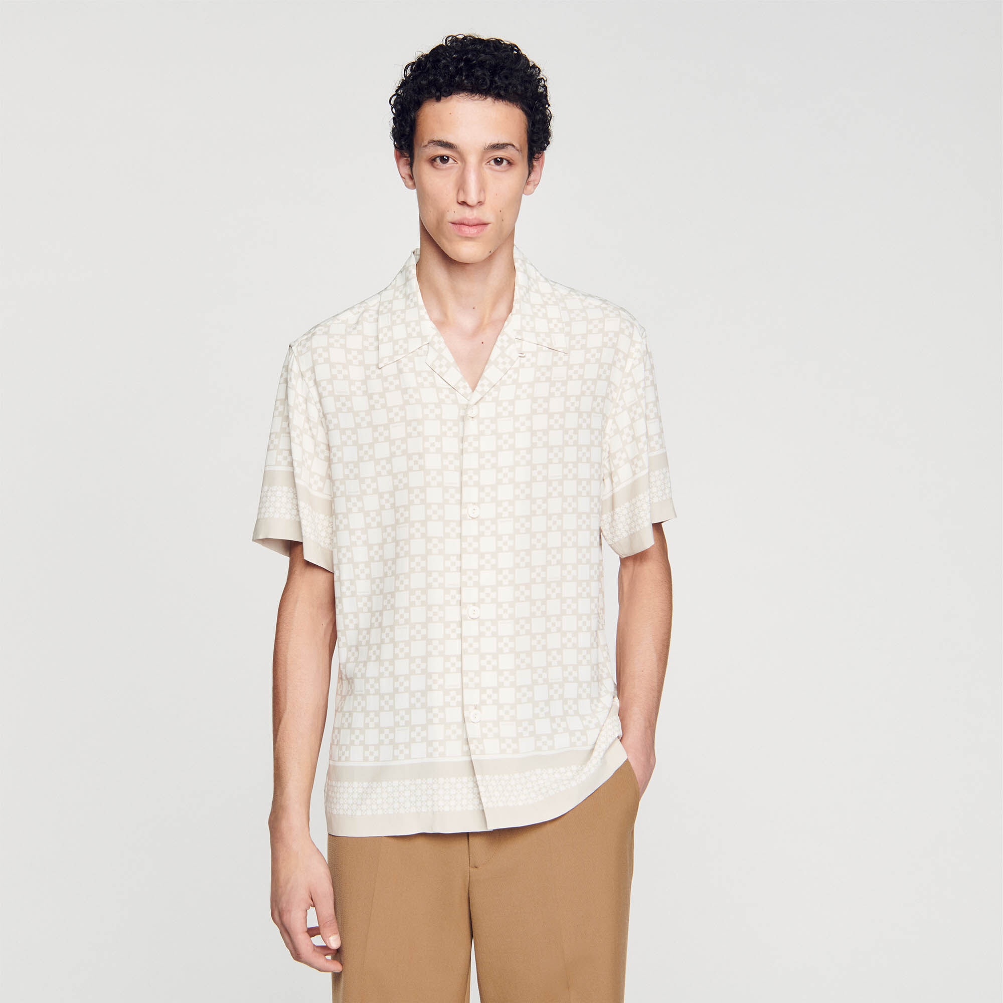 SQUARE CROSS SHORT-SLEEVED SHIRT - 5
