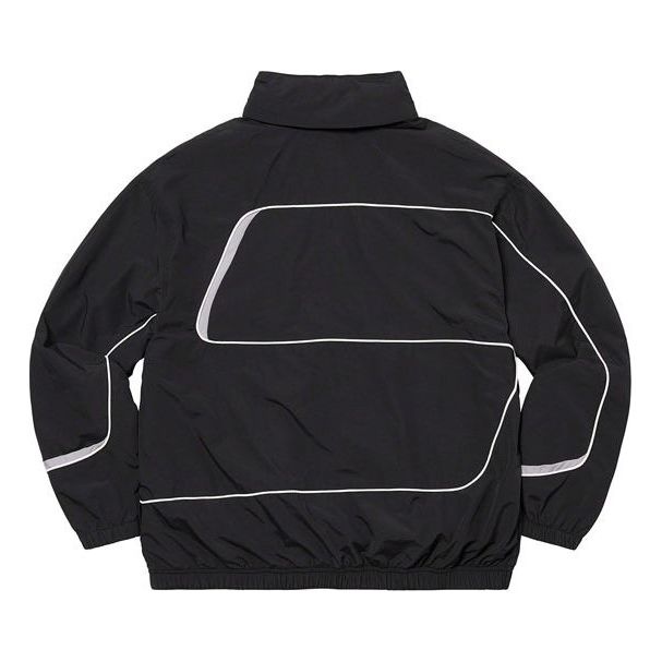 Supreme S Paneled Track Jacket 'Black Whtie' SUP-FW21-115 - 3