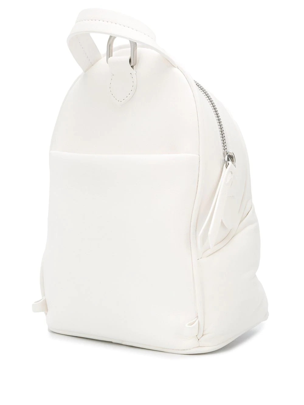 quilted-effect logo-patch mini backpack - 3