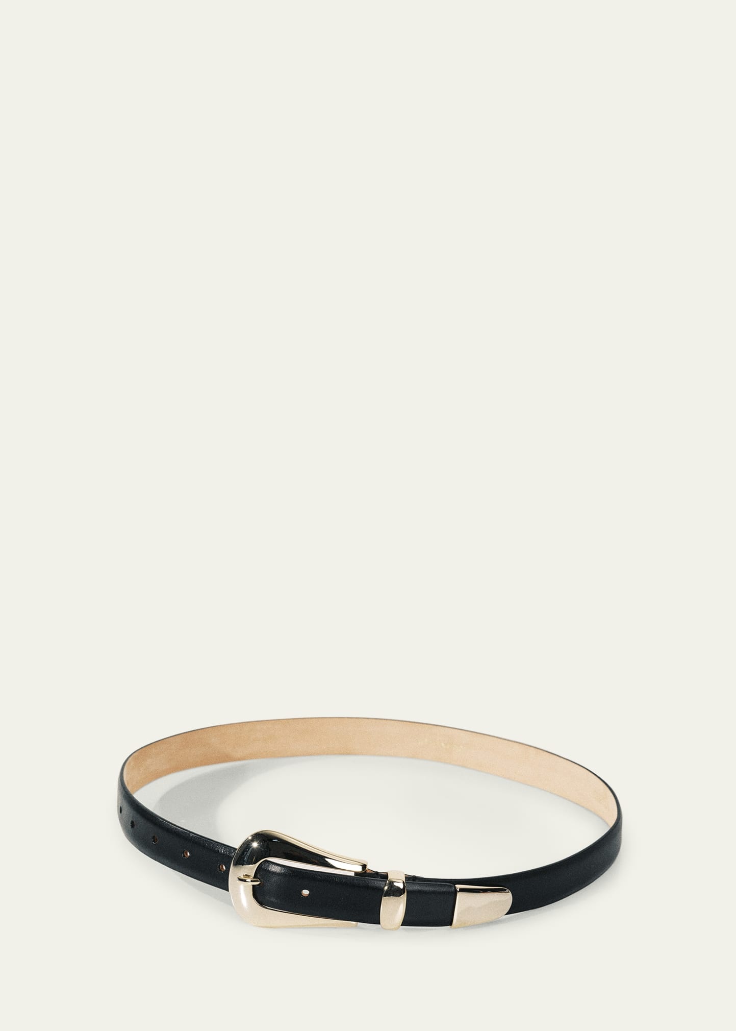 Colette Gold-Tone Buckle Leather Belt - 3