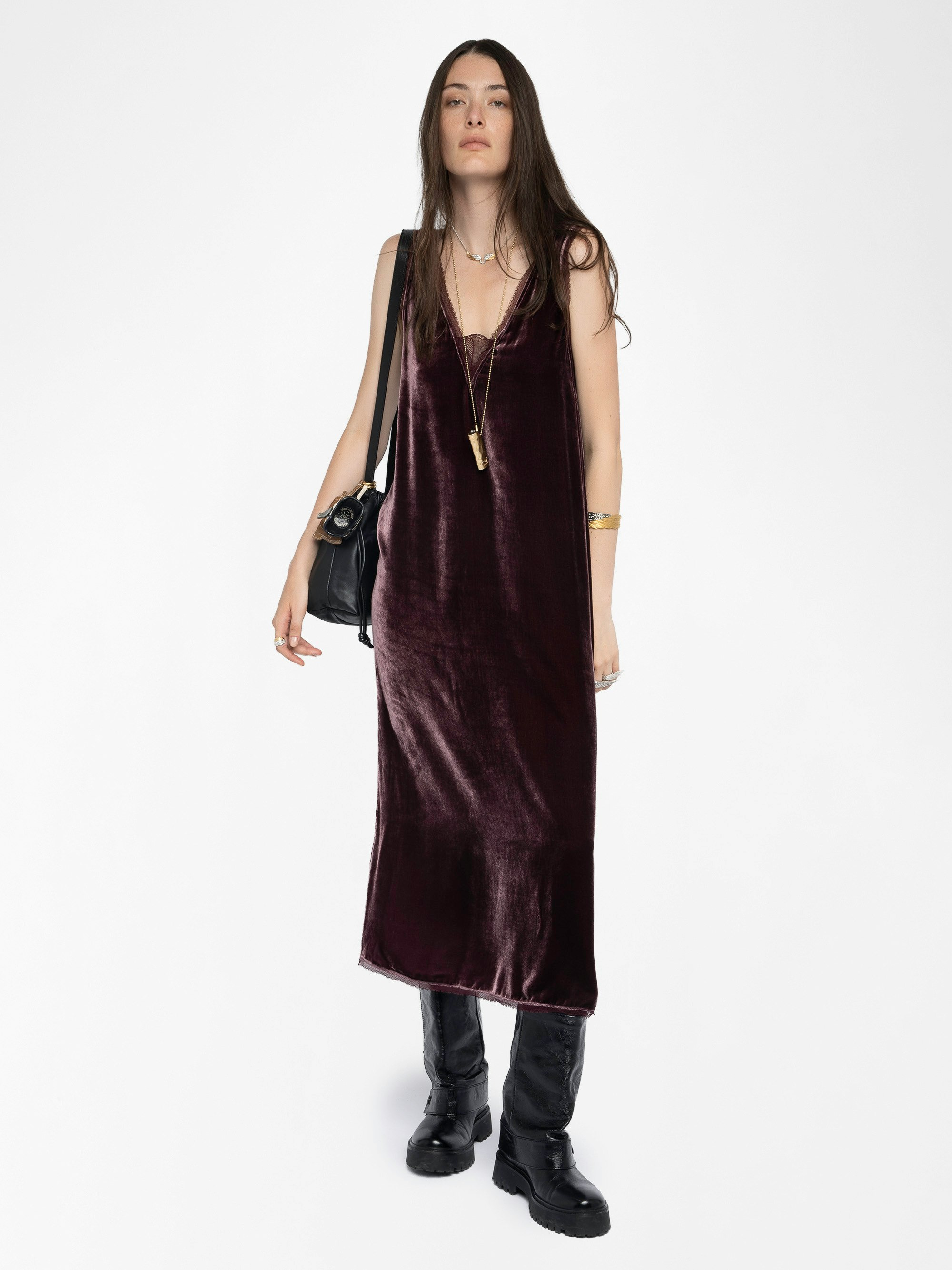 Renzo Velvet Dress - 4