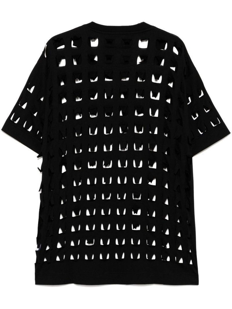 Givenchy cut-out detail T-shirt outlook