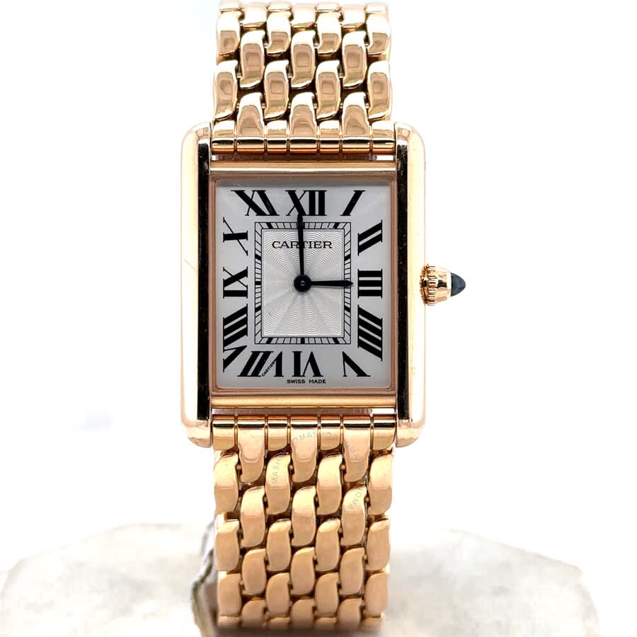 Pre-owned Cartier Tank Louis Hand Wind Silver Dial Ladies Watch WGTA0024 - 1
