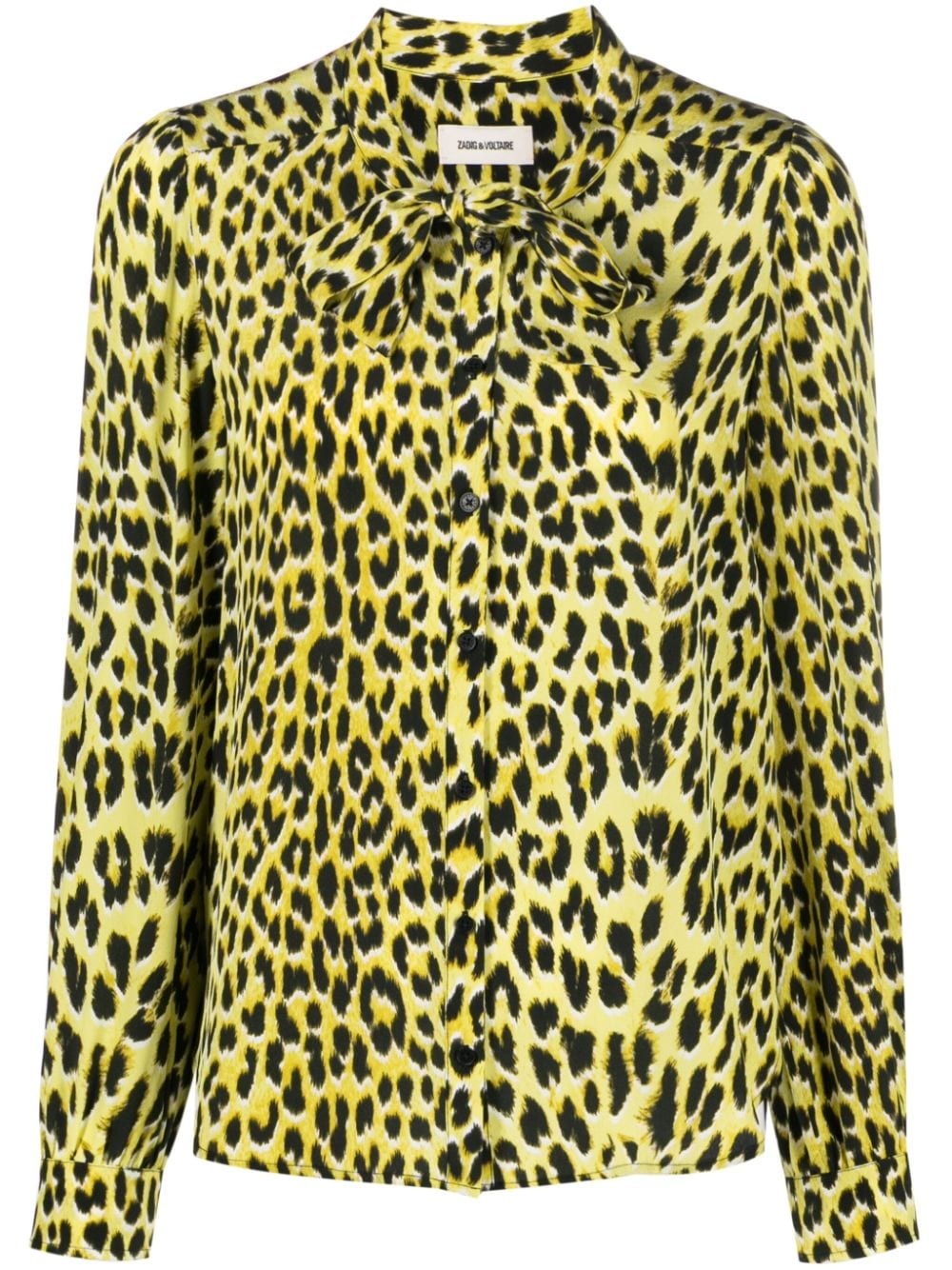 Taos leopard-print silk shirt - 1