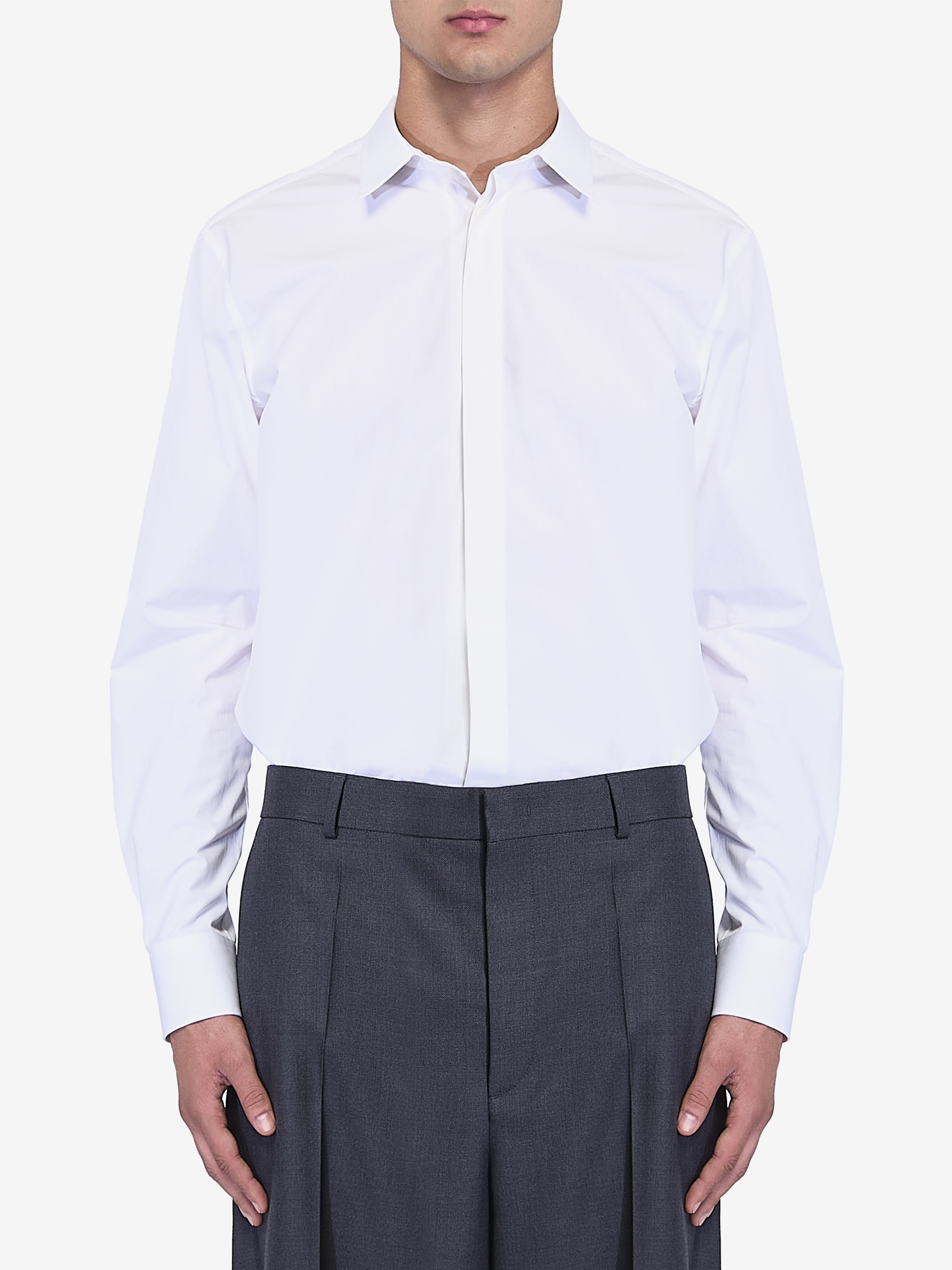 Cotton poplin shirt - 1