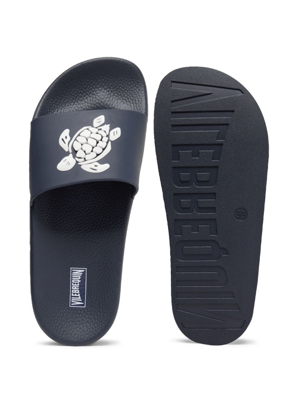 Turtle-print flip flops - 2