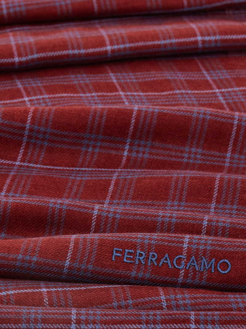 Cashmere and silk scarf 6